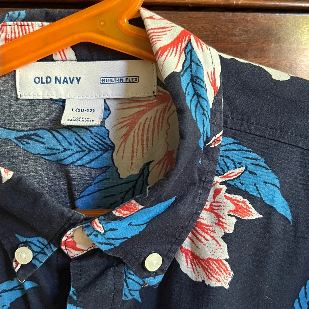 Old Navy Boys’ Floral Button Down